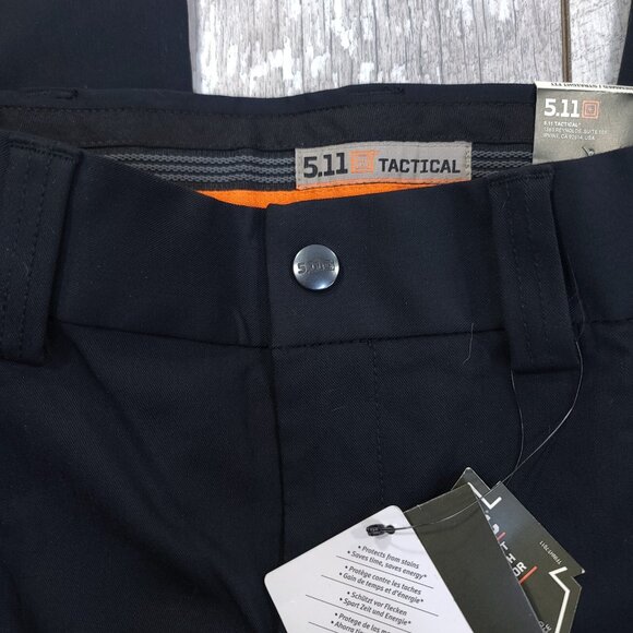 5.11 Tactical Black Straight Leg Pants - Picture 6 of 10